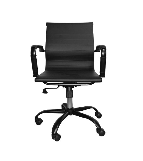 Poltrona da ufficio NuviaS con schienale basso colore nero