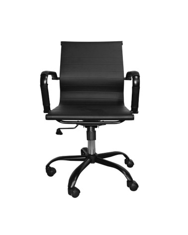 Poltrona da ufficio NuviaS con schienale basso colore nero