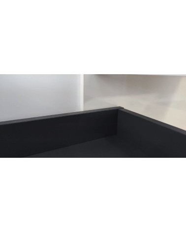 Mobile bagno sospeso Sevilla con 4 cassetti 120x44.6x52 cm colore bianco lucido