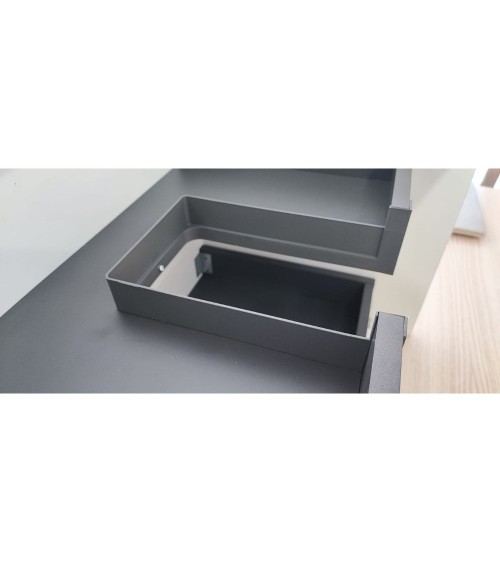 Mobile bagno sospeso Sevilla con 4 cassetti 120x44.6x52 cm colore bianco lucido