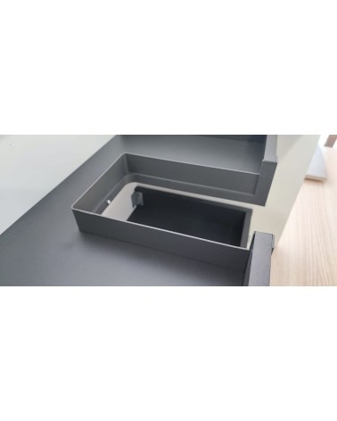 Mobile bagno sospeso Sevilla con 4 cassetti 120x44.6x52 cm colore bianco lucido