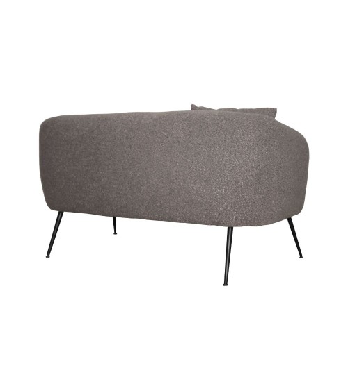 Divano imbottito Nuvia in tessuto Ascort colore grigio mouse