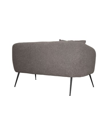 Divano imbottito Nuvia in tessuto Ascort colore grigio mouse