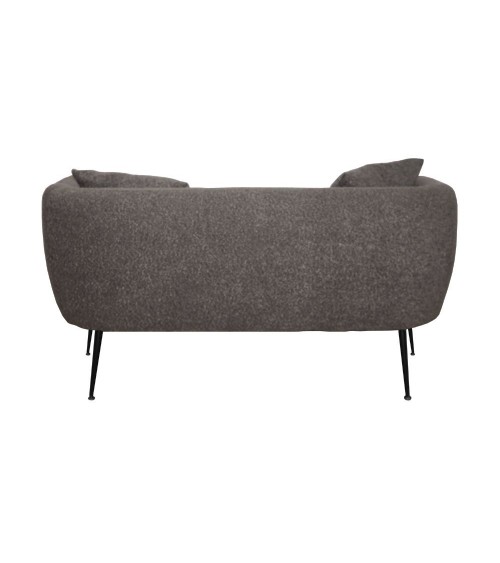 Divano imbottito Nuvia in tessuto Ascort colore grigio mouse