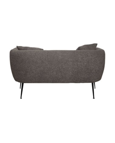 Divano imbottito Nuvia in tessuto Ascort colore grigio mouse