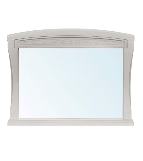 Specchiera Aurora in legno con cornice colore avorio