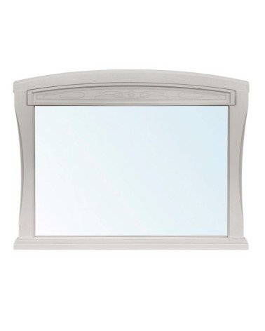 Specchiera Aurora in legno con cornice colore avorio