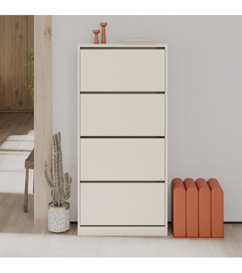Scarpiera SHC540SAND quattro ante a ribalta cashmere