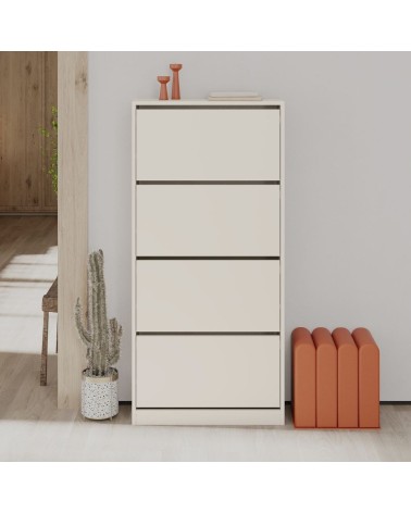 Scarpiera SHC540SAND quattro ante a ribalta cashmere