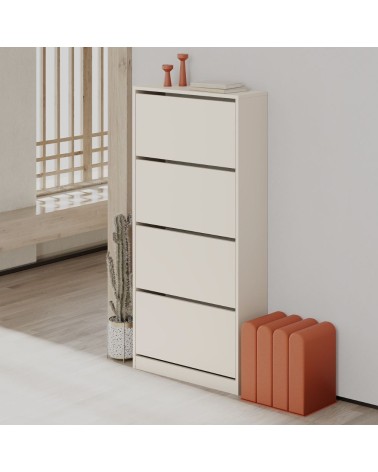 Scarpiera SHC540SAND quattro ante a ribalta cashmere