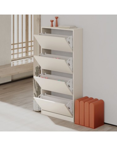 Scarpiera SHC540SAND quattro ante a ribalta cashmere
