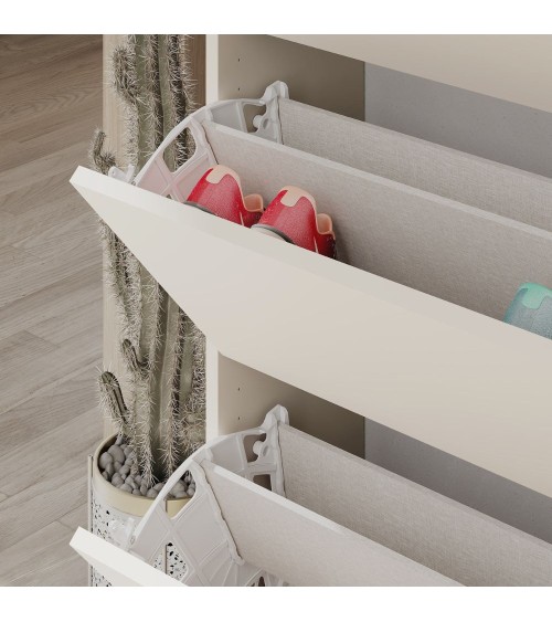 Scarpiera SHC540SAND quattro ante a ribalta cashmere