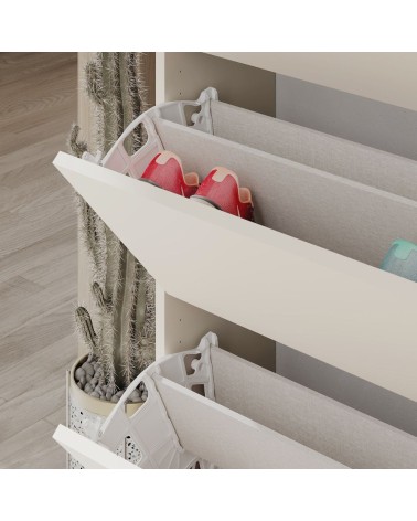 Scarpiera SHC540SAND quattro ante a ribalta cashmere