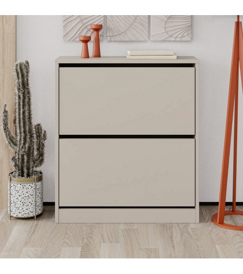 Scarpiera SHC520SAND due ante a ribalta cashmere