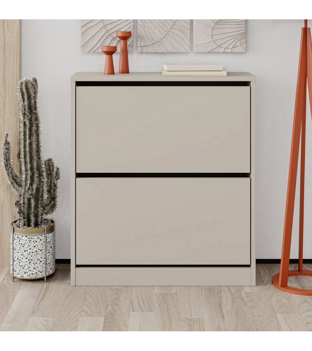 Scarpiera SHC520SAND due ante a ribalta cashmere