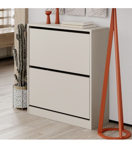 Scarpiera SHC520SAND due ante a ribalta cashmere