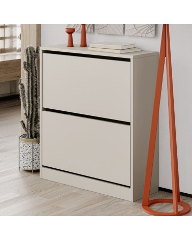 Scarpiera SHC520SAND due ante a ribalta cashmere