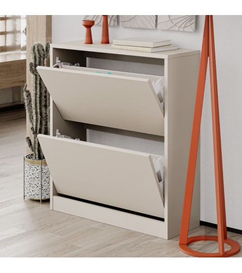 Scarpiera SHC520SAND due ante a ribalta cashmere