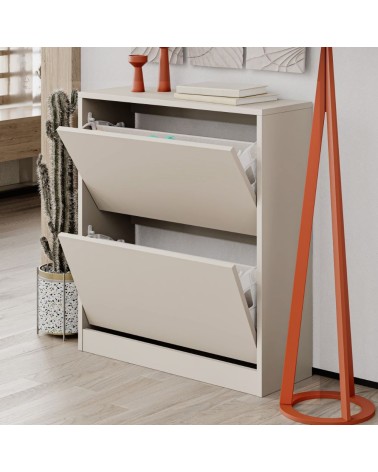 Scarpiera SHC520SAND due ante a ribalta cashmere
