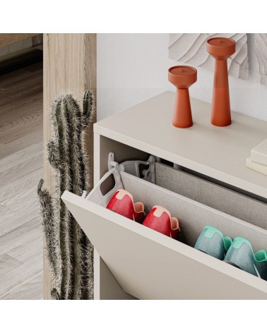Scarpiera SHC520SAND due ante a ribalta cashmere
