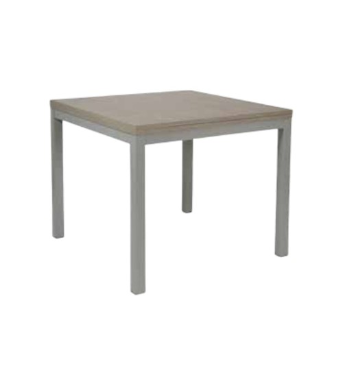 Tavolo allungabile Monster 90x90 struttura alluminio e piano larice grigio