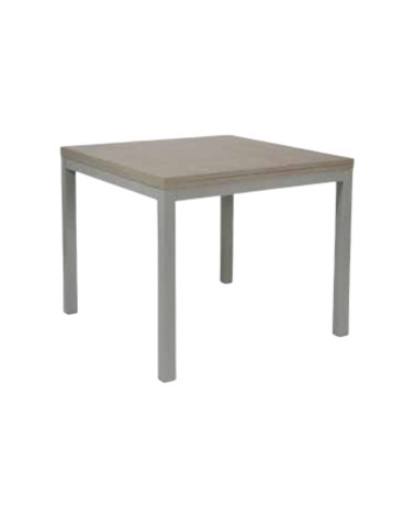 Tavolo allungabile Monster 90x90 struttura alluminio e piano larice grigio