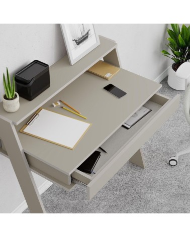Scrivania da parete cashmere con cassetto Cowork 94 cm.