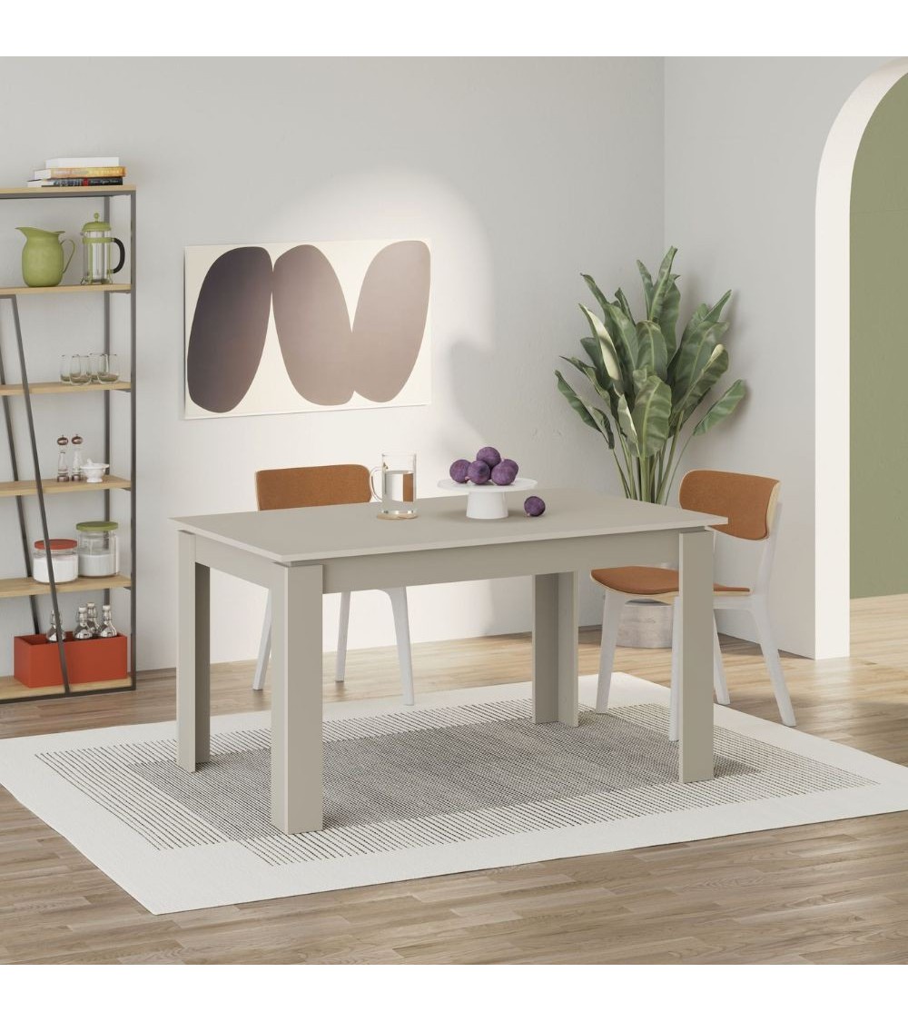Tavolo allungabile Megaron colore cashmere 120x80 cm.