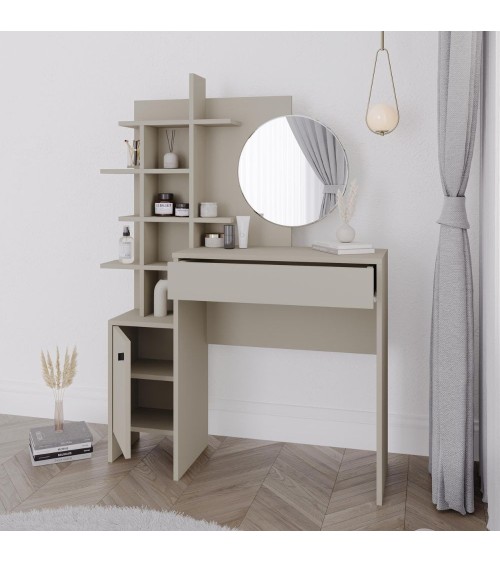Toeletta da trucco Mup cashmere con vani a giorno