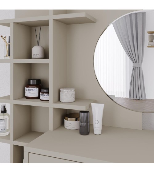 Toeletta da trucco Mup cashmere con vani a giorno