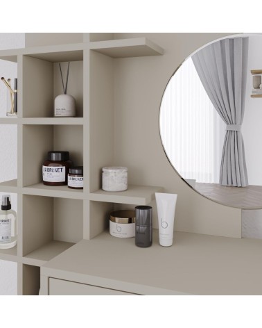 Toeletta da trucco Mup cashmere con vani a giorno