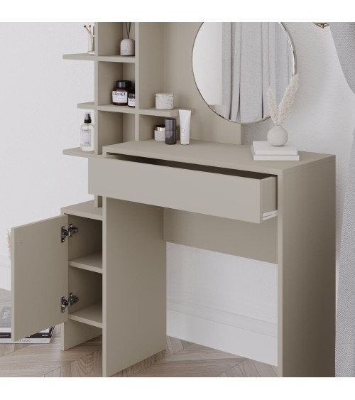 Toeletta da trucco Mup cashmere con vani a giorno