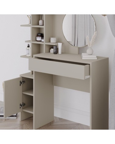 Toeletta da trucco Mup cashmere con vani a giorno