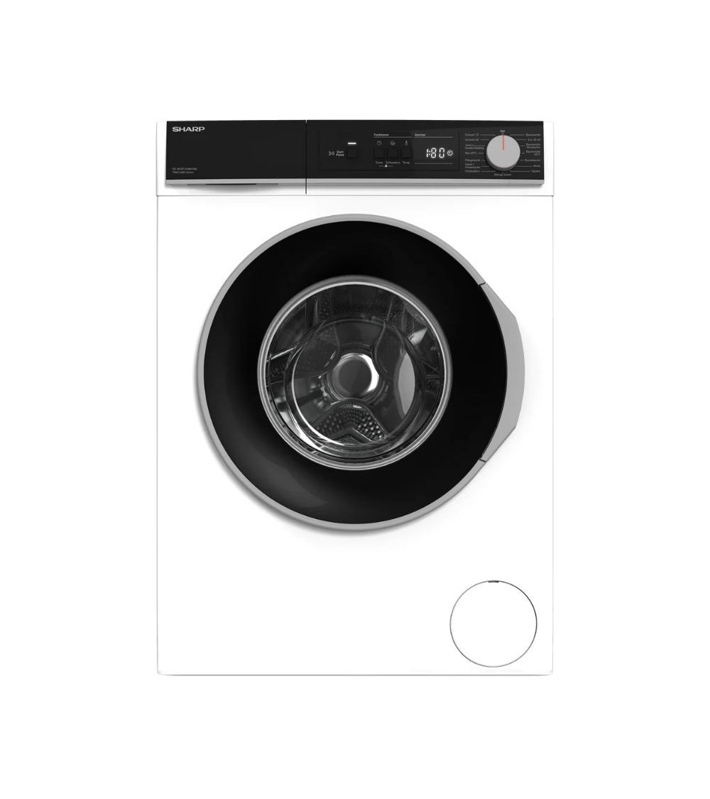 Lavatrice Sharp ESNFA714BW1NA libera installazione 7 kg 1400 giri motore inverter classe A