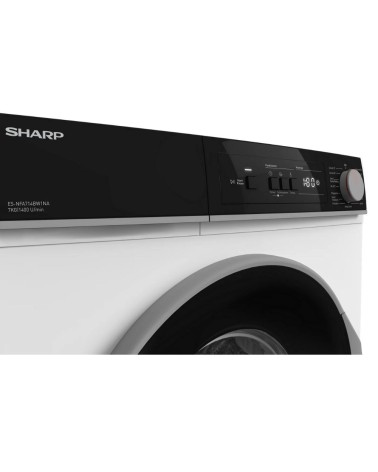 Lavatrice Sharp ESNFA714BW1NA libera installazione 7 kg 1400 giri motore inverter classe A