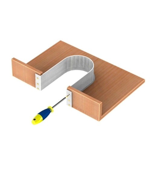 Protezione per sifone a forma di U Omega1 colore grigio