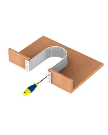 Protezione per sifone a forma di U Omega1 colore grigio