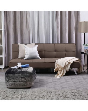 Divano letto Daynora in tessuto colore brown
