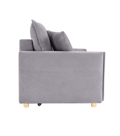 Divano letto Cassie con contenitore in Barrel 83 grigio