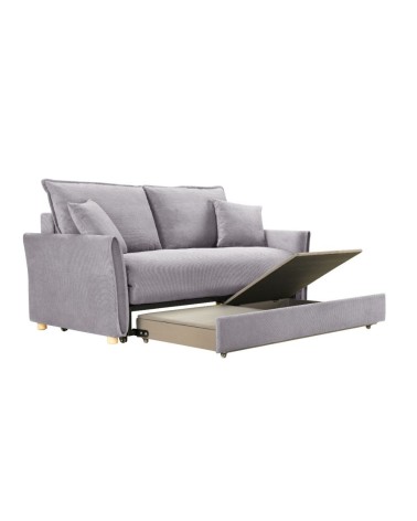 Divano letto Cassie con contenitore in Barrel 83 grigio