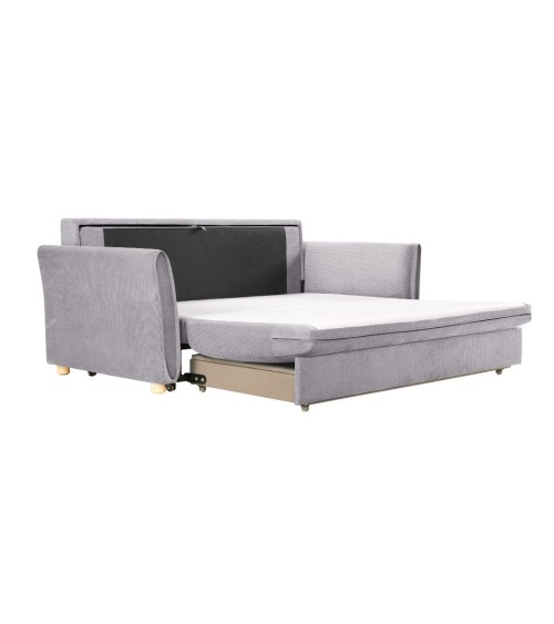 Divano letto Cassie con contenitore in Barrel 83 grigio