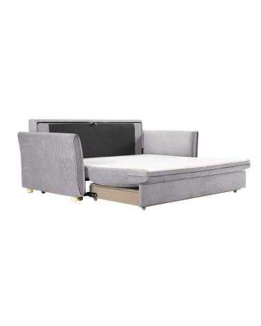 Divano letto Cassie con contenitore in Barrel 83 grigio
