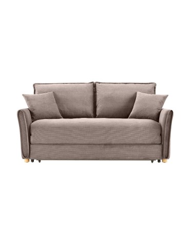 Divano letto Cassie con contenitore in Barrel 19 taupe