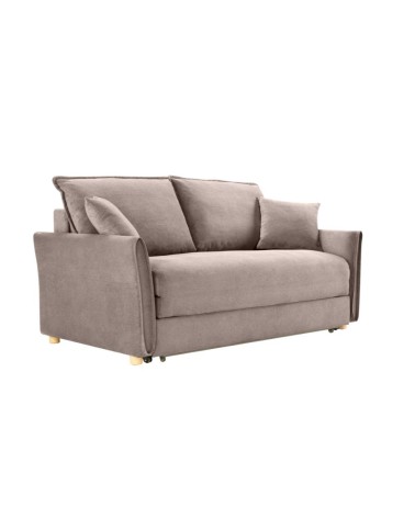 Divano letto Cassie con contenitore in Barrel 19 taupe