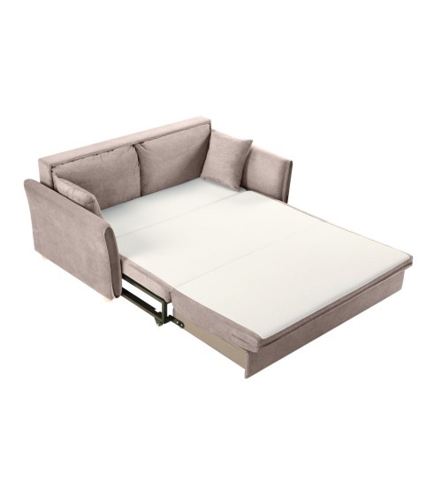 Divano letto Cassie con contenitore in Barrel 19 taupe