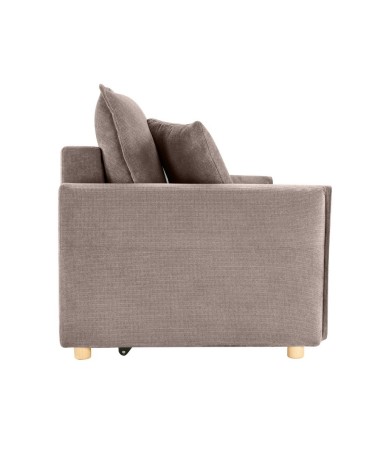 Divano letto Cassie con contenitore in Barrel 19 taupe