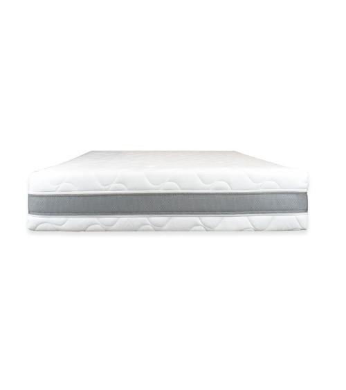Materasso una piazza e mezza Supermemory25 con strato in memory foam 120x190x H 23cm. sfoderabile