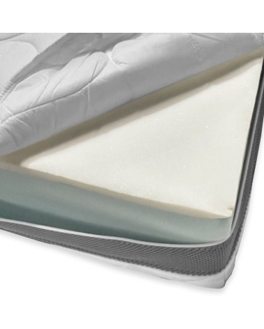 Materasso matrimoniale Supermemory25 con strato in memory foam 160x190x H 23cm. sfoderabile