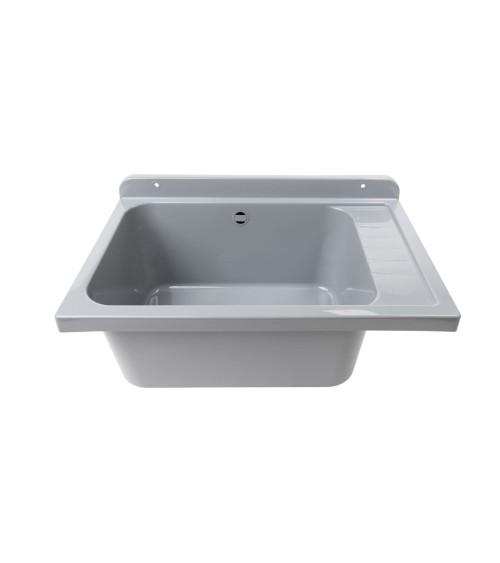 Pilozzo a muro 2051FGSCAT con kit di scarico autopulente 58x38 cm. colore grigio