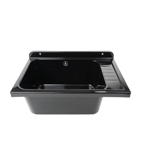 Pilozzo a muro 2051FNSCAT con kit di scarico autopulente 58x38 cm. colore nero